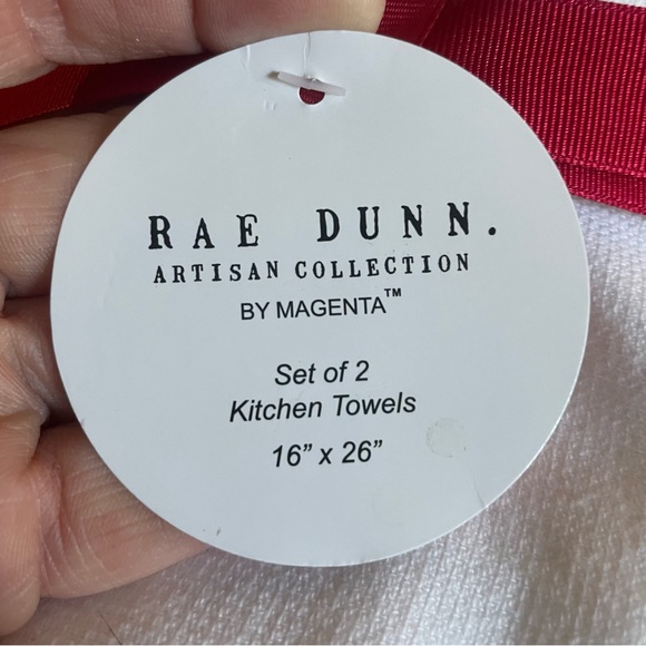 Rae Dunn red white Christmas Kitchen Towels NWT - Picture 11 of 12